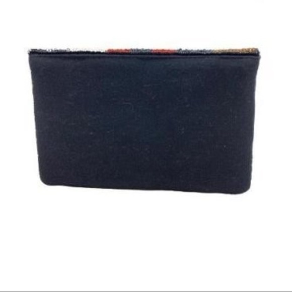 Handmade Camo Red Black Stripes Beaded Clutch or Crossbody Bag - Picture 5 of 5